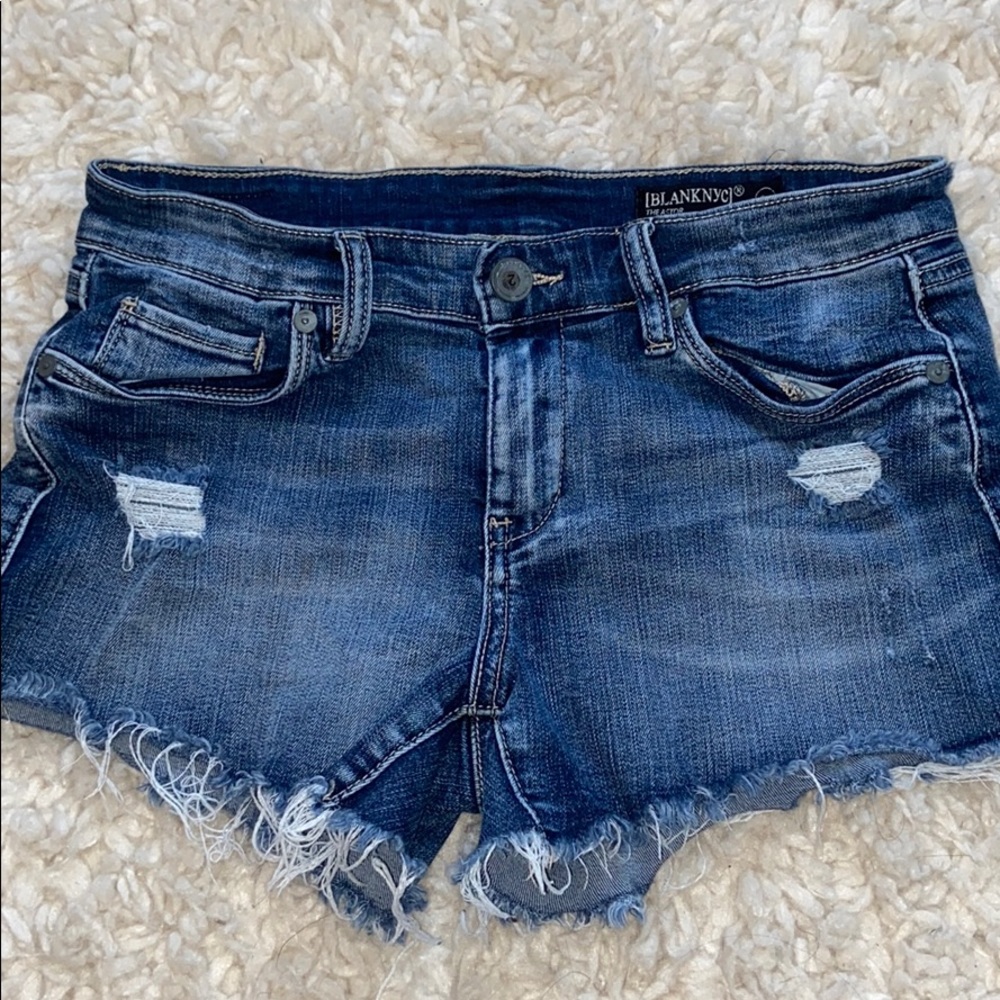 Blank NYC Ripped Denim Shorts